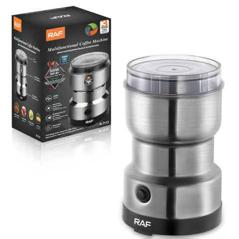 RAF Masala And Coffee Grinder R.7113 - 300W Electric Grinder - Kitchen Accessory Designed For Food Preparation And Daily Cooking Routine