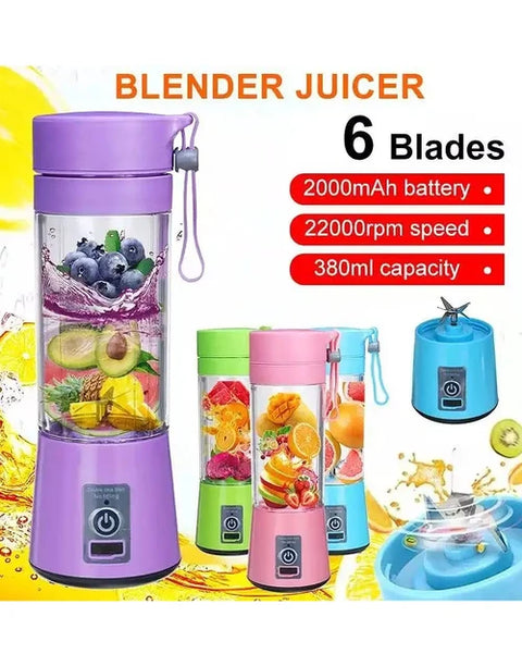 Sale Share :  USB Rechargeable Juicer Blender 6 Blades